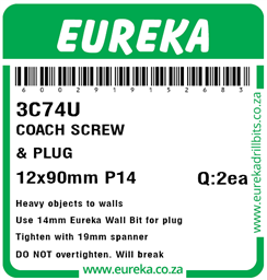 3C74 - Coach Screw & Plug -3C74_Label_T